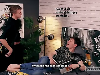 CONDOM FREE - Young Cheating Twink Nearly Gets Caught by Boyfriend